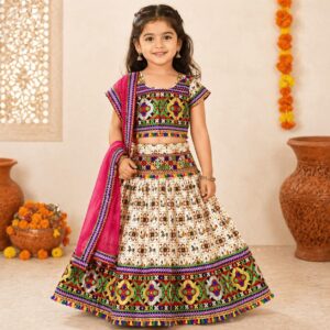 Girls Lehenga Choli Set Traditional