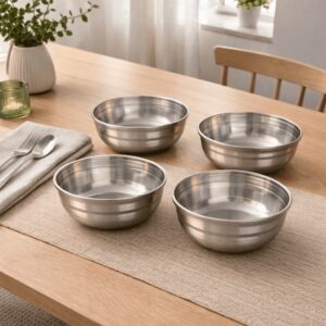 Set of 4 Stainless Steel Bowls