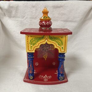 Multicolor Small Wooden Pooja Mandir