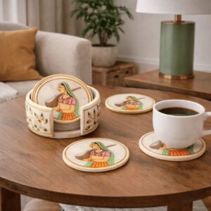 Marble Lady Coaster Set – Meera Green