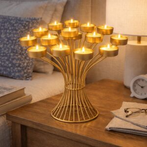 Handcrafted Metal Multi Tealight Candle Holder Stand