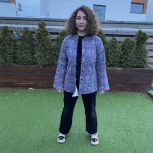 Handmade Kantha Reversible Cotton Jacket Paisley Multicolor