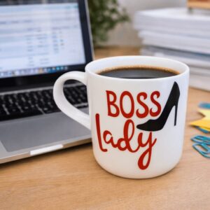 Statement Printed Coffee Mug Boss Lady