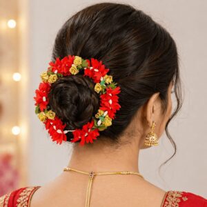 Floral Fabric Hair Gajra