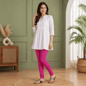 Stretch Cotton Leggings Queen Pink